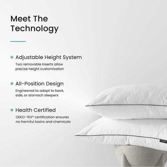 NWT x2 Hush Cloud Pillow - Picture 2 of 5